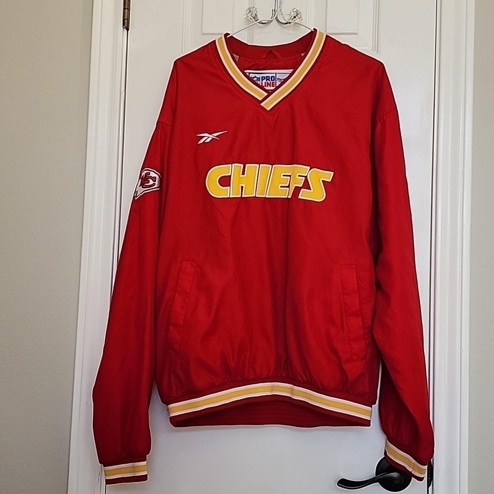 Kansas Chiefs Reebok NFL Pro Line Pull Over Rare Vintage Size Medium​​​​​